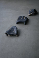 陶布　台皿　炭化景色  /菊地　亨