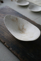 白化粧土　楢灰　茶盤　大皿/  Kanako Yoshida