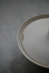 茶漉し蓋碗　Bone White 半磁器　日本茶　中国茶　/  Kanako Yoshida