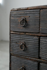 薬箪笥　浮造り　江戸時代　/  Japanese Antique　Drewer 　Chest　Tansu