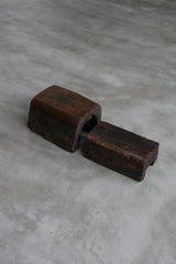 木　刳抜　少数民族　小椅子　小　/  Asian Antique　Primitive Wooden  Stool