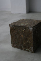 Soil  Cube L  立方体 / Testuya Hioki    Japanese  soil   Art 花器