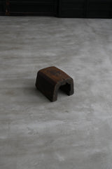 木　刳抜　少数民族　小椅子　木台　大　/  Asian Antique　Primitive 　Wooden　Stool