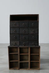 薬箪笥　浮造り　江戸時代　/  Japanese Antique　Drewer 　Chest　Tansu