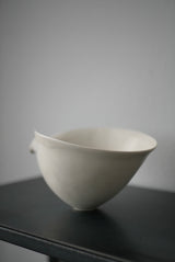 片口　横型 M　 Bone White 半磁器　/  Kanako Yoshida