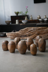 古色　蓋もの  茶入れ  /菊地　亨