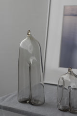 Bottle People No.238  glass object gray　光井威善 / Takeyoshi Mistui