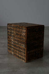 墨書き和紙張り　小引出し　Tansu  小箪笥　　/  Japanese Antiques　Wooden Drawer　Chest