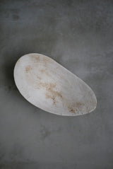 白化粧土　楢灰　茶盤　大皿/  Kanako Yoshida