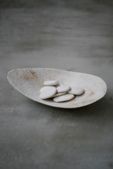 白化粧土　楢灰　茶盤　大皿/  Kanako Yoshida
