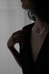 flow chain neckless 5stone / shisui