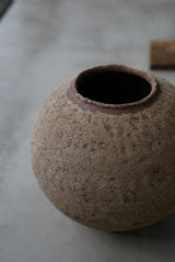 Moon Jar  満月壺　/ Testuya Hioki    Japanese  soil   Art 花器