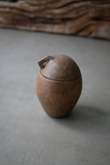 古色　蓋もの  茶入れ  /菊地　亨