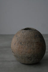 Moon Jar  満月壺　直径20 Testuya Hioki    Japanese  soil   Art 花器