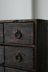 薬箪笥　浮造り　江戸時代　/  Japanese Antique　Drewer 　Chest　Tansu