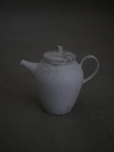 白磁　scrach tea pot 2/ Takahiro Yahagi