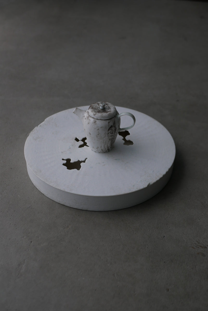 M様専用  /  第二幕　矢萩誉大　満月水盤、茶壺slim 、陶板