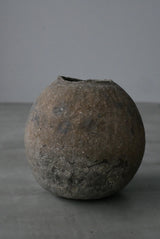 Moon Jar  満月壺　直径20 Testuya Hioki    Japanese  soil   Art 花器