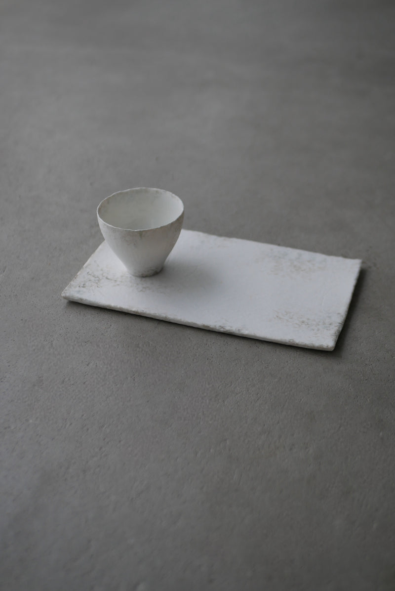 白磁　茶杯　S / Takahiro Yahagi