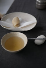 曲線皿　Bone White 半磁器　/  Kanako Yoshida