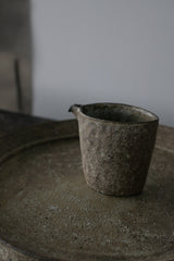 信楽土　片口   茶海　陶器　/ Yaku Murakami  村上躍