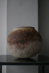 Moon Jar  満月壺　直径23/ Testuya Hioki    Japanese  soil   Art 花器