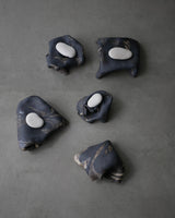 陶布　台皿　炭化景色  /菊地　亨