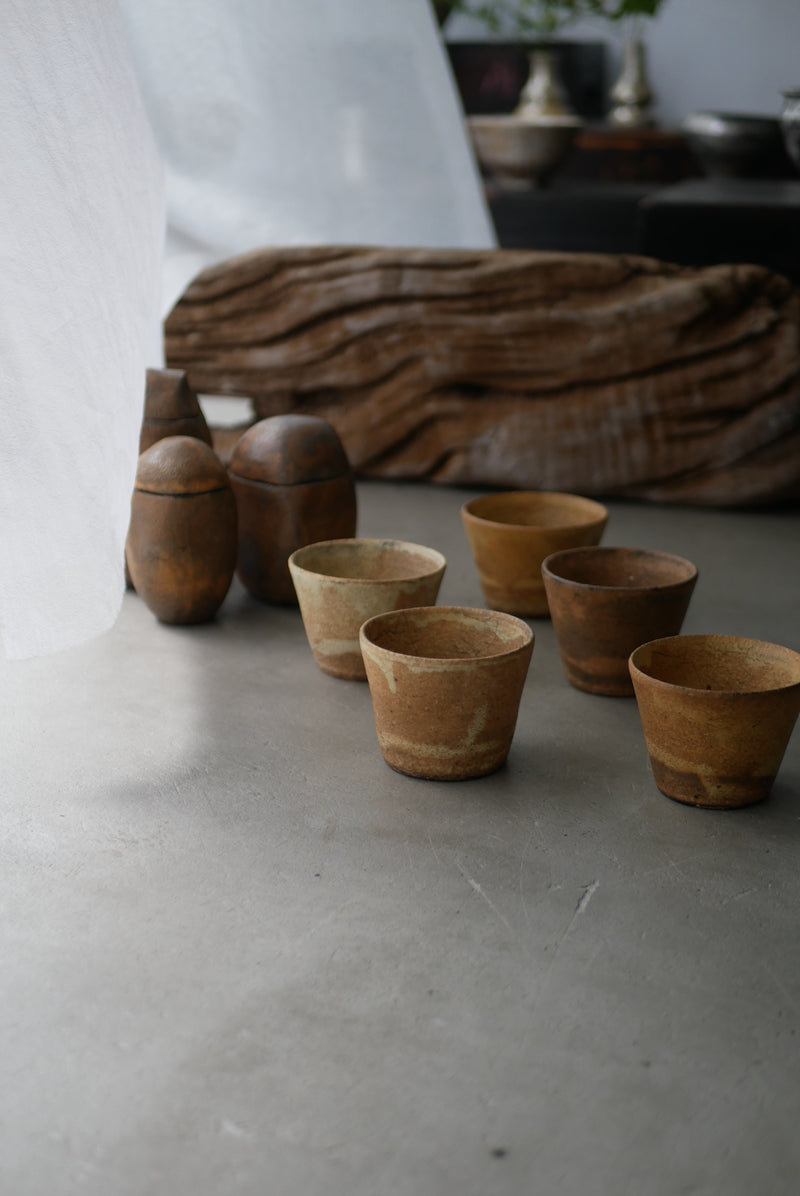 古色　蕎麦猪口　cup    /菊地　亨