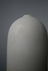 釉かけ分け　花器　White &Stone Veil    / Akari Sato