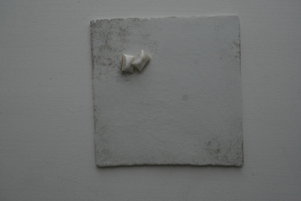 White porcelain square plate