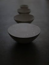 白磁　4 consecutive bowls/ Takahiro Yahagi