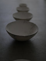 白磁　4 consecutive bowls/ Takahiro Yahagi