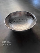 銀彩　bowl　漆箔　手彫り　ブナ材　木製　/ Youke Urakami 浦上陽介