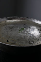 銀彩　bowl　漆箔　手彫り　ブナ材　木製　/ Youke Urakami 浦上陽介
