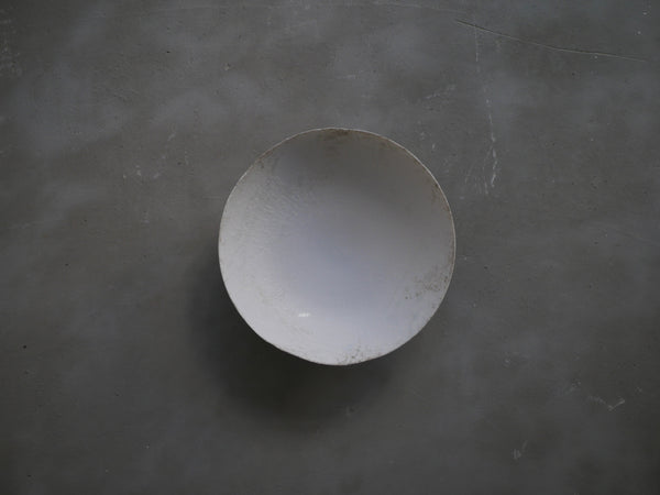 白磁　bowl scratch 34/Takahiro Yahagi